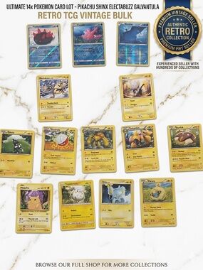 Lot 05 - Pokémon TCG Retro & Vintage Card Collection Lot (14 Cards)